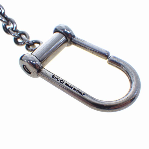 Gucci Double G Keychain Card Case Fragment Gray - Picture 7 of 12